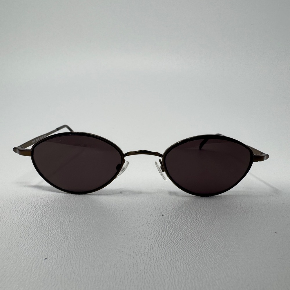 Chelsea Morgan CM001 Brown‎ Oval Sunglasses 47-20-135mm Vintage Style Eyewear
